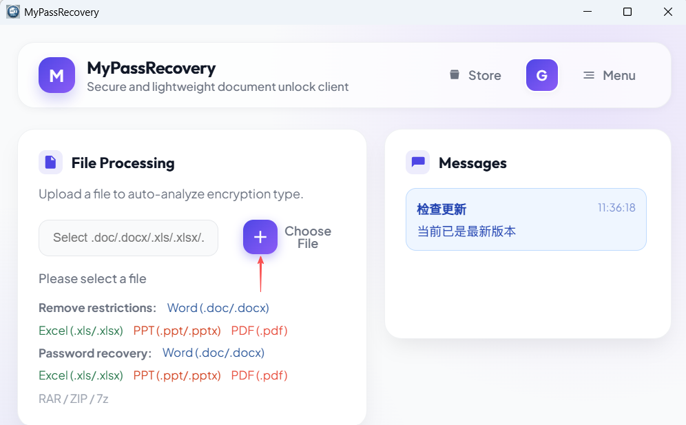 Step 3: Wait for ZIP password recovery analysis